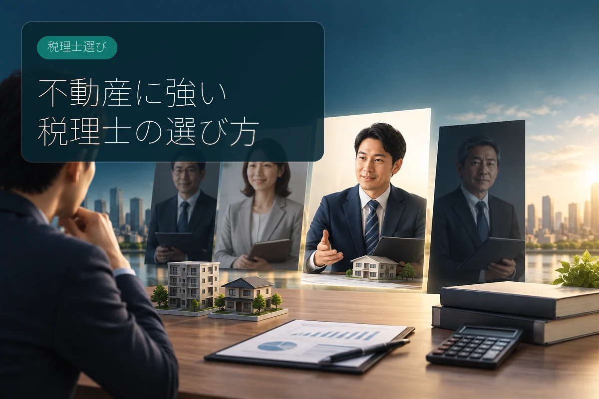 不動産投資に詳しい税理士を比較して選ぶイメージ